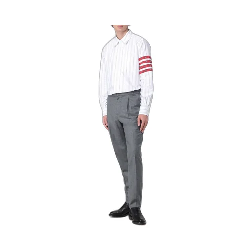 4-Bar Striped Buttoned Shirt