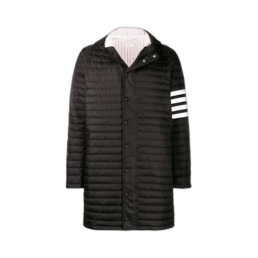 4-Bar Hooded Down Coat
