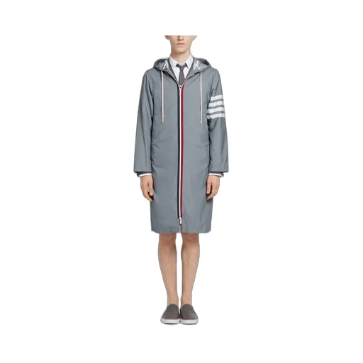 Classic Striped Hooded Windbreaker