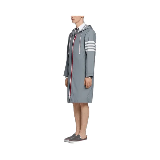 Classic Striped Hooded Windbreaker