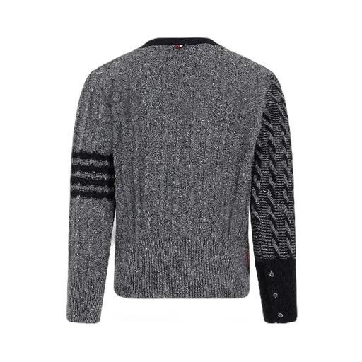 4-Bar Stripe Detailed Cardigan