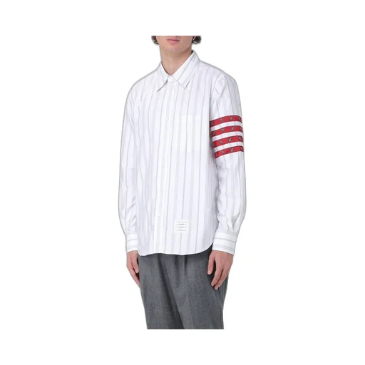 4-Bar Striped Buttoned Shirt