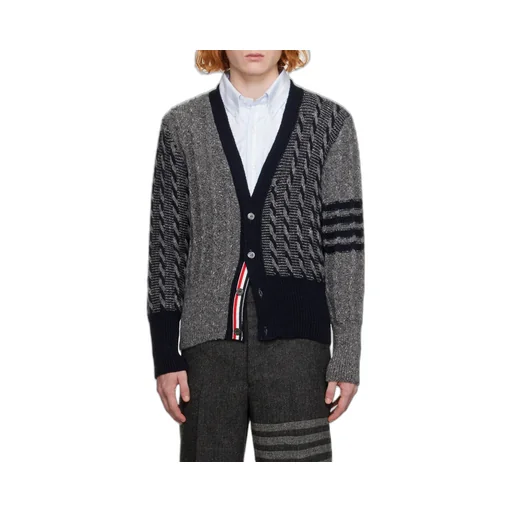 4-Bar Stripe Detailed Cardigan