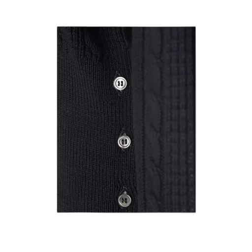 Rwb-Striped Cable-Knitted Crewneck Jumper