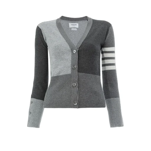 Monochrome Block Knitted Cardigan