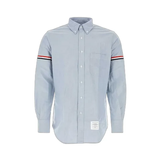 Long-Sleeved Striped Detail Shirt