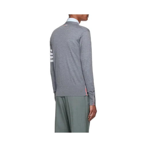 4-Bar Striped Cardigan