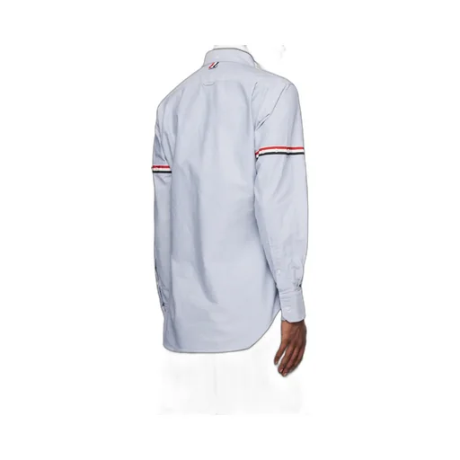 Long-Sleeved Striped Detail Shirt