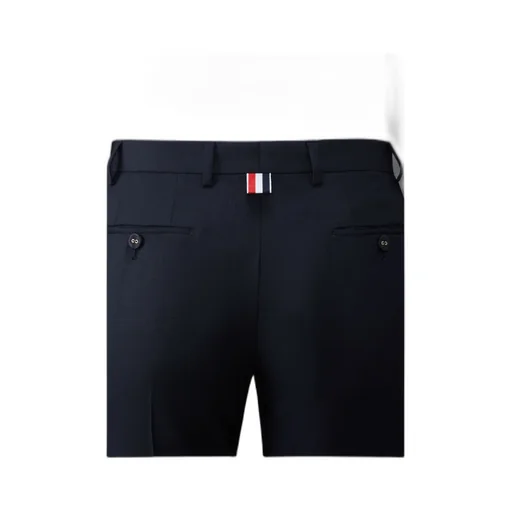 Turn-Up Hem Cropped Tailored Pants