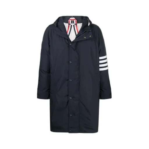 4-Bar Hooded Parka Coat