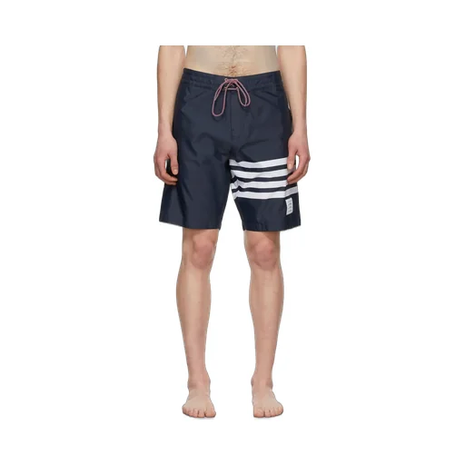4-Bar Drawstring Shorts