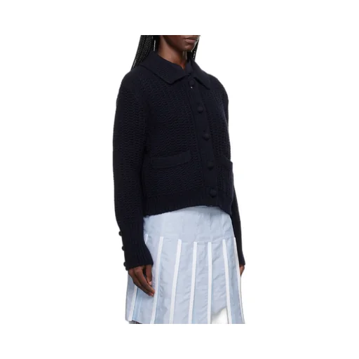 Chunky-Knit Merino Wool Cardigan