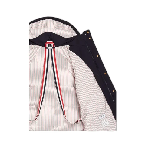 4-Bar Hooded Parka Coat