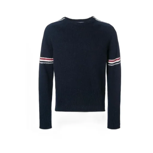 Rwb Intarsia Armband Tweed Pullover