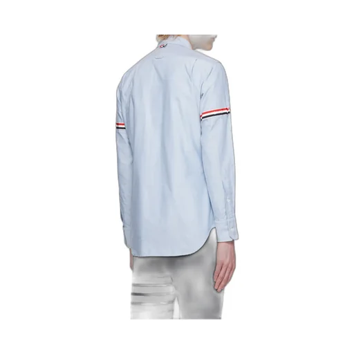 Long-Sleeved Striped Detail Shirt