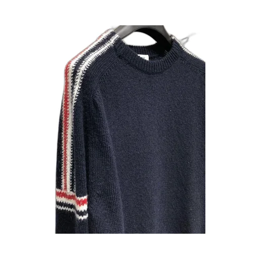 Rwb Intarsia Armband Tweed Pullover