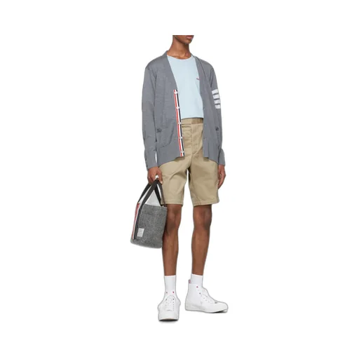 4-Bar Striped Cardigan