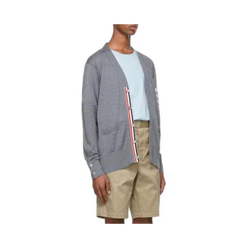 4-Bar Striped Cardigan