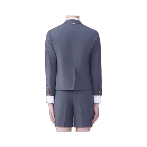 4-Bar Striped Single Breasted Jacket