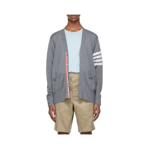 4-Bar Striped Cardigan