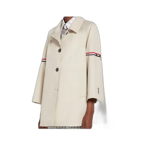 Rwb Striped Single-Breasted Coat