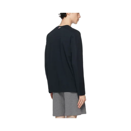 4-Bar Striped Crewneck Sweatshirt