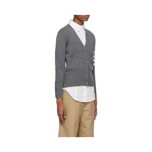 4-Bar Buttoned Cardigan