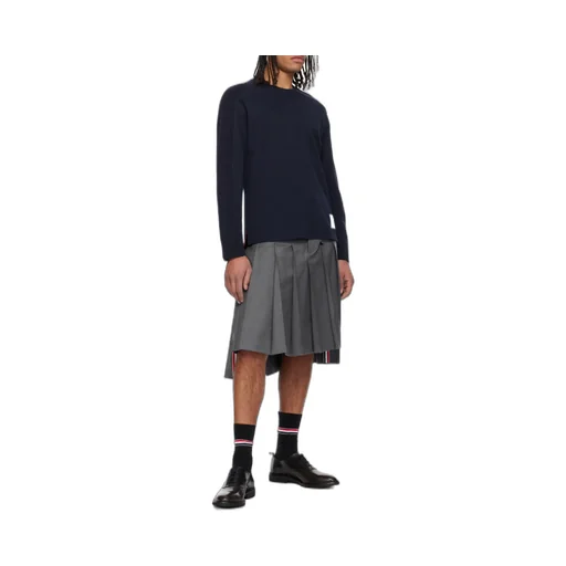 4-Bar Striped Crewneck Sweatshirt
