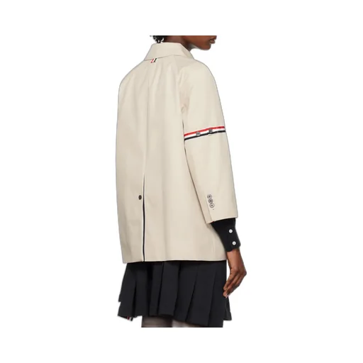 Rwb Striped Single-Breasted Coat