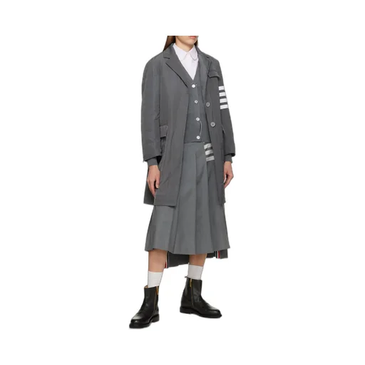 4-Bar Buttoned Cardigan