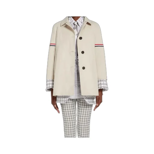 Rwb Striped Single-Breasted Coat