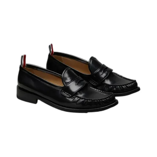 Almond Toe Penny-Slot Loafers