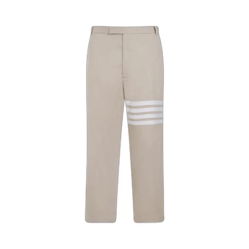 4-Bar Striped Straight-Leg Trousers