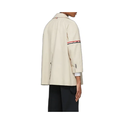 Rwb Striped Single-Breasted Coat