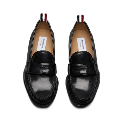 Almond Toe Penny-Slot Loafers
