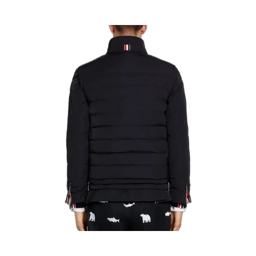 4-Bar Motif Zipped Gilet