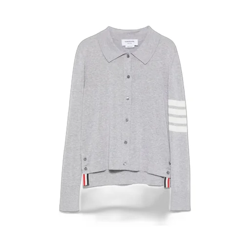 4-Bar Stripe Knitted Polo Shirt