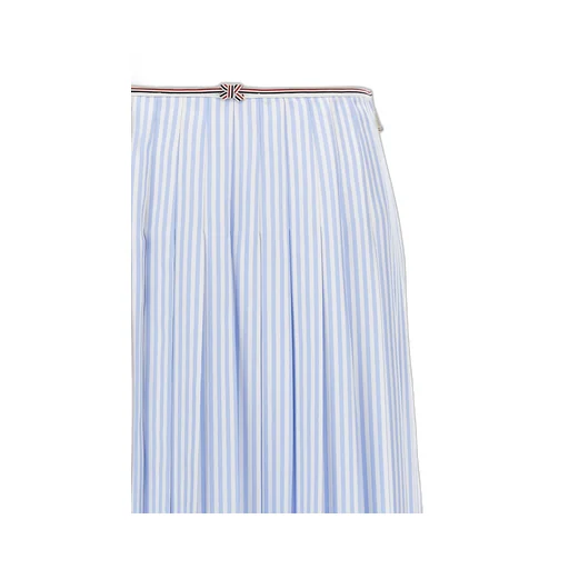 Twill Pleated Skirt