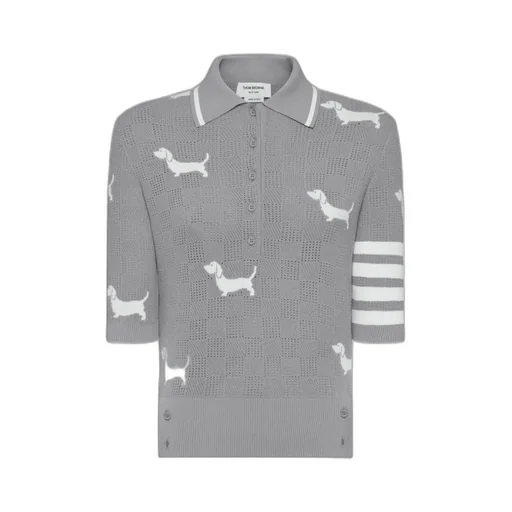 Hector Intarsia-Knit Polo Shirt