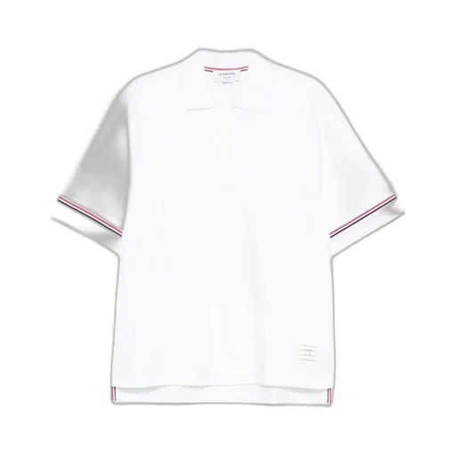Rwb-Striped Short Sleeved Polo Shirt