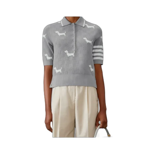 Hector Intarsia-Knit Polo Shirt