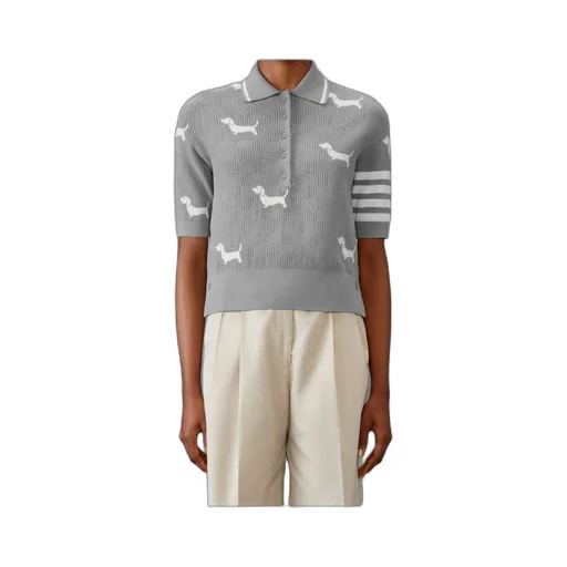 Hector Intarsia-Knit Polo Shirt