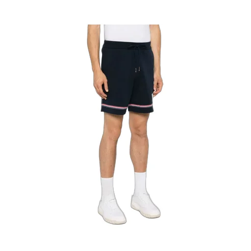 Mid-Rise Drawstring Track Shorts