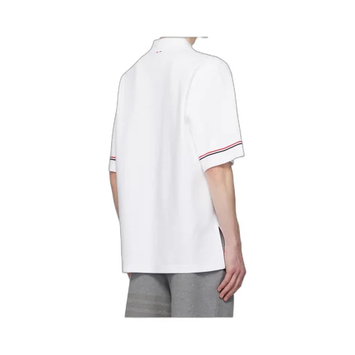 Rwb-Striped Short Sleeved Polo Shirt