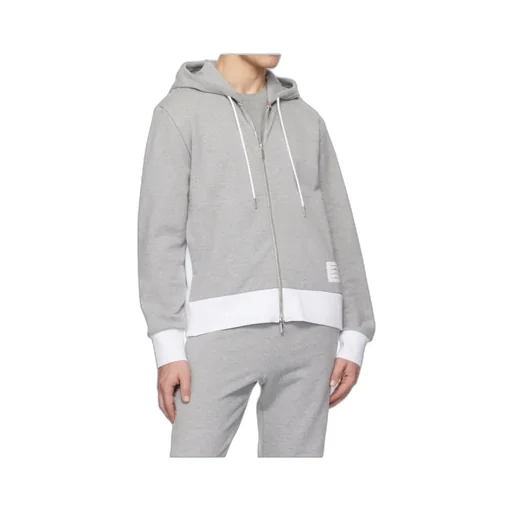 Logo Patch Zip-Up Hoodie