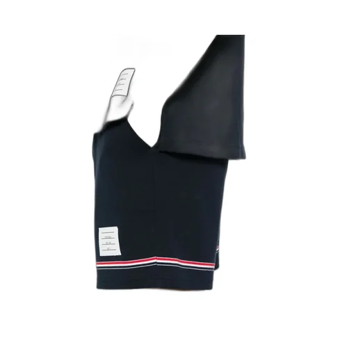 Mid-Rise Drawstring Track Shorts