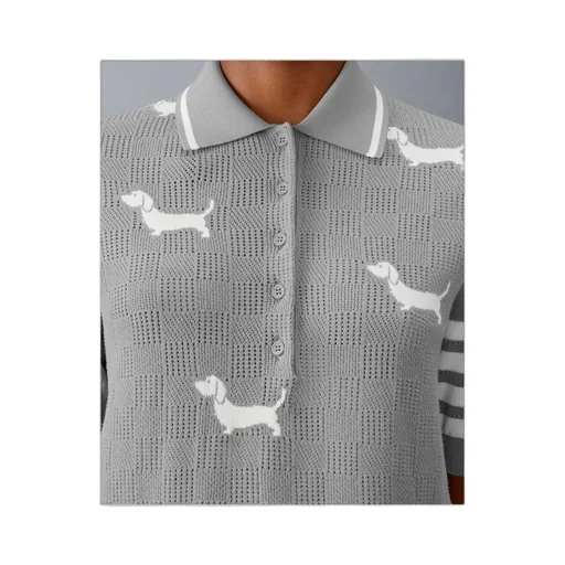 Hector Intarsia-Knit Polo Shirt