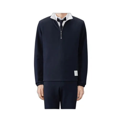 Classic 4-Bar Half-Zip Jersey Sweatshirt