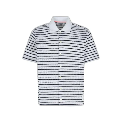 Short-Sleeved Striped Shirt