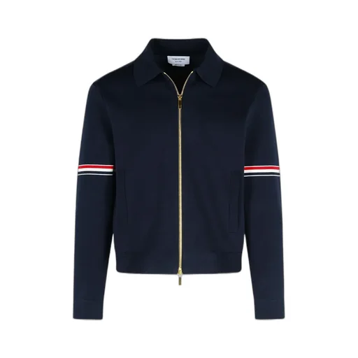 Rwb-Stripe Long Sleeved Zipped Jacket